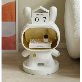 Entry  Rabbit Childern's Room Bedroom Nightstands Cartoon Floor Furniture Coffie Table Home Decoration