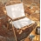 Outdoor beach folding chair portable camping chair carbon steel wood grain travel folding chair camping equipment 
