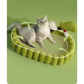 Fluffy Cozy Habitats Cat Bed Scratcher Toys Plush Cat Tree House Nest Breathable Large Space Furniture Couchage Chat Pet Items